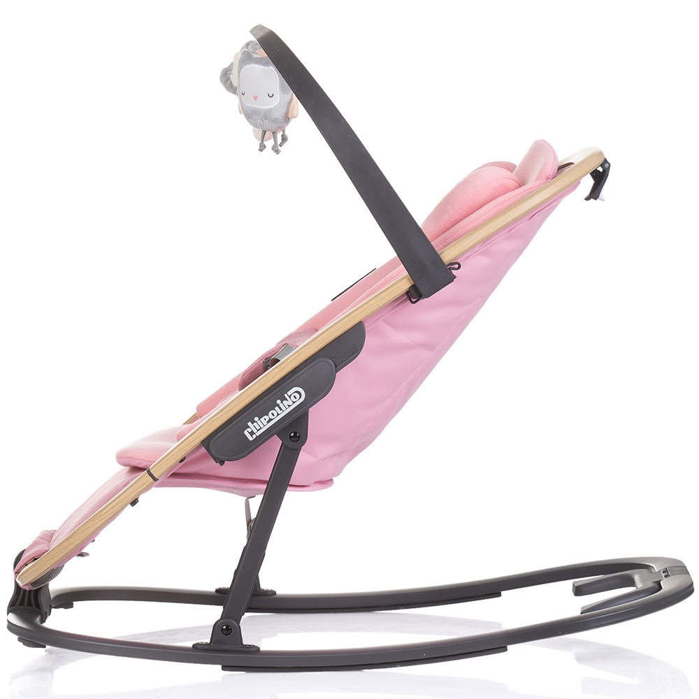 Scaunel balansoar Chipolino Senso Pink Wood