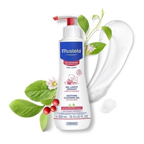 Gel Curățare Calmant Mustela, Piele Sensibilă, 300ml