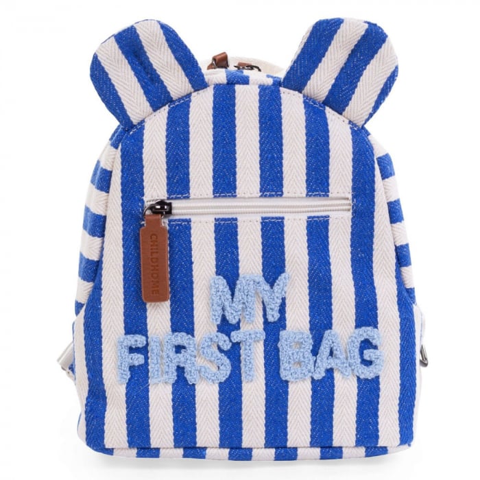 Rucsac Childhome My First Bag Albastru Alb | Pranz si Sti
