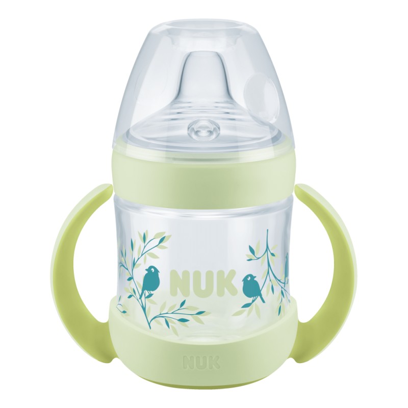 Biberon Nuk Nature Sense, 150 ml, Verde, Control Temperatură - imagine 2