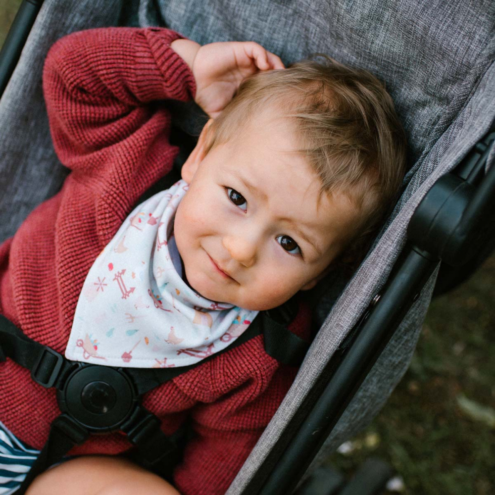Set 2 Bavete Babyono Bandană Fermă