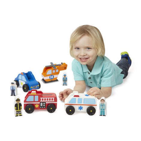 Set Vehicule Intervenție Melissa & Doug - imagine 3