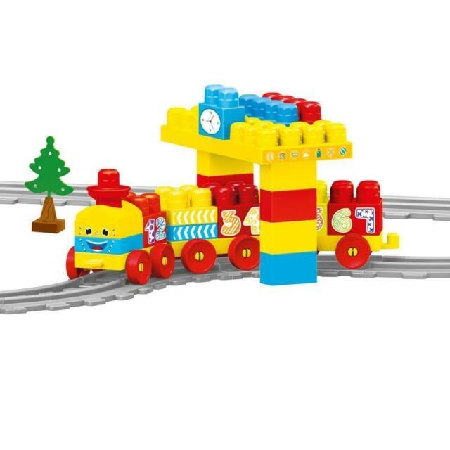 Set Constructii Trenulet Dolu 58 Piese