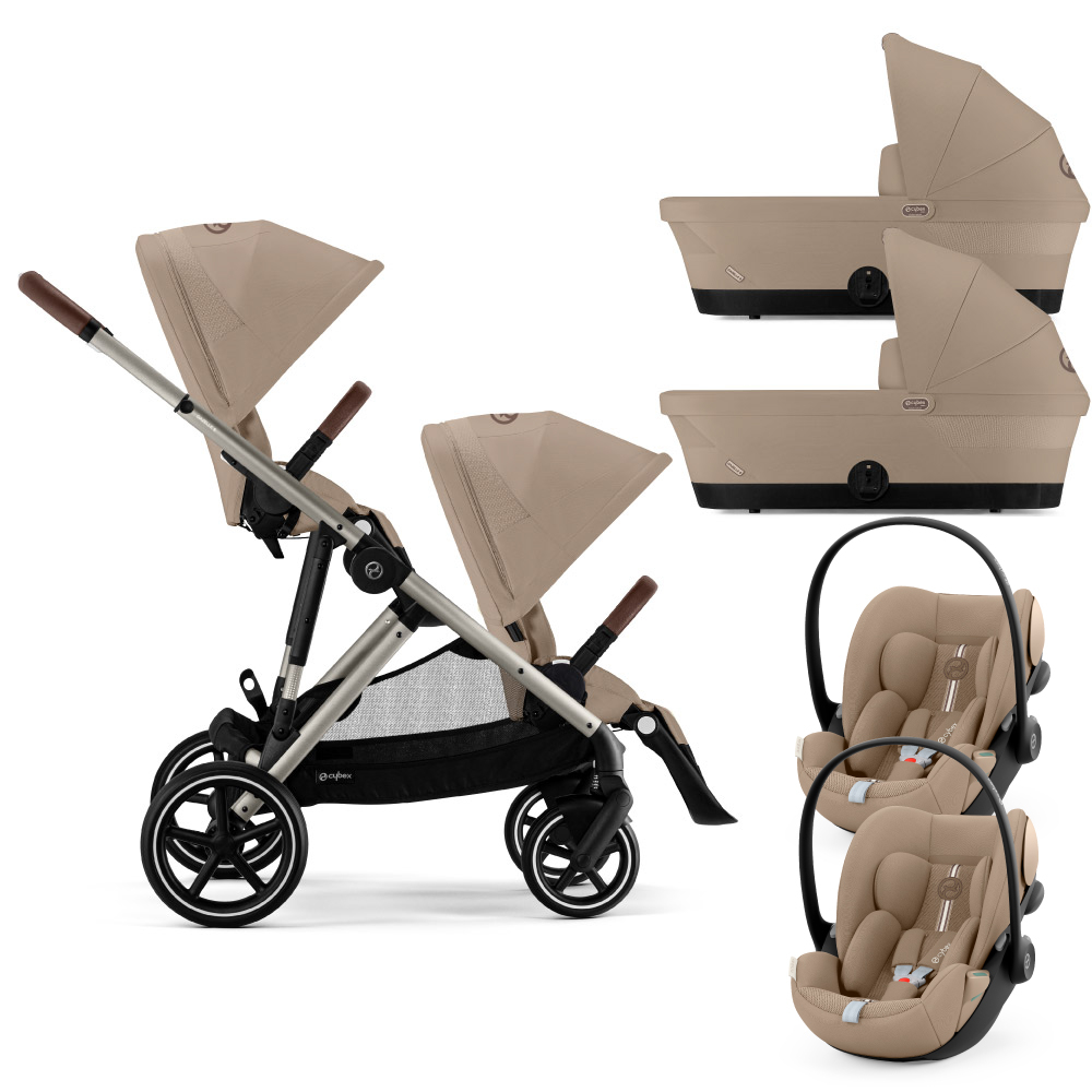 Carucior Gemeni Cybex Gazelle S Taupe & Scaune Auto