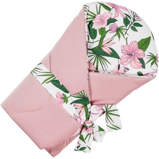 Paturica de înfășat Infantilo Velvet, Pink Flower