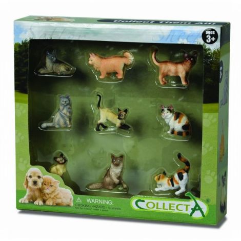 Set 9 Figurine Câini și Pisici Collecta