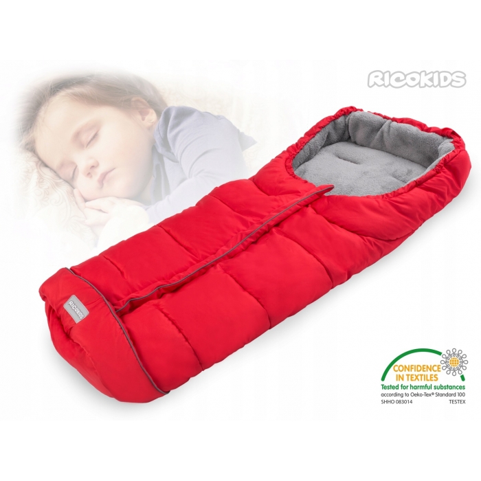 Sac de dormit Ricokids Drimi, 96x45 cm, Rosu - imagine 5