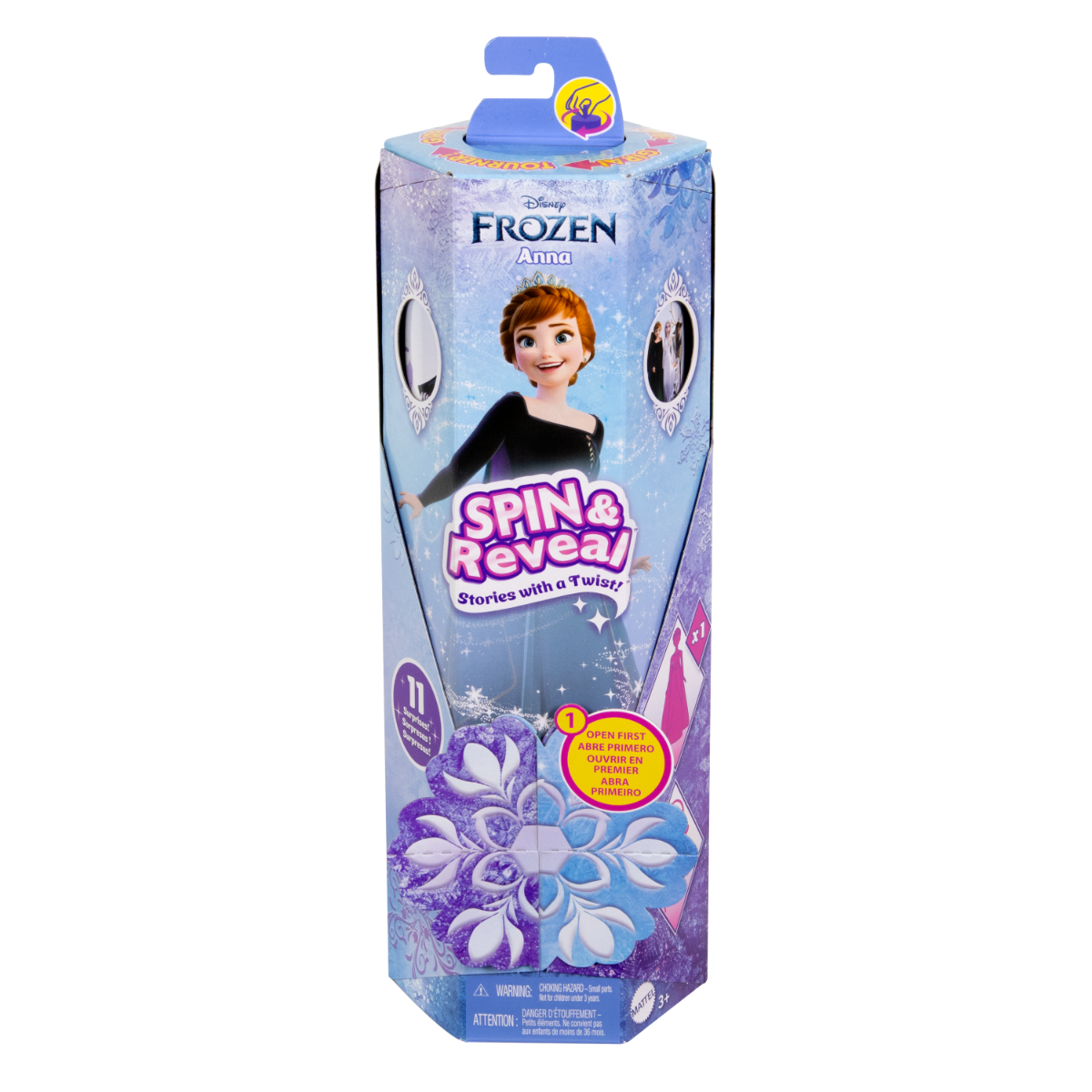 Papusa Disney Frozen Anna, Spin And Reveal, HXD27