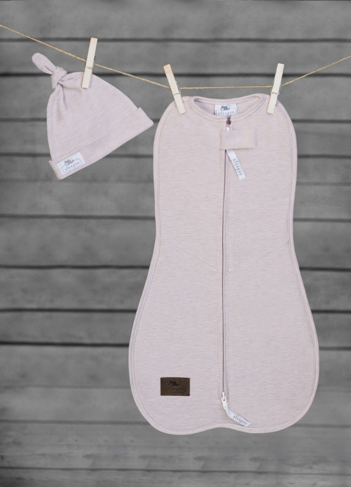 Set Swaddle + Caciulita Nor Pufos - Somn Sigur - imagine 2