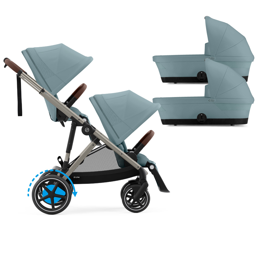 Carucior Gemeni Cybex e-Gazelle S, Stormy Blue