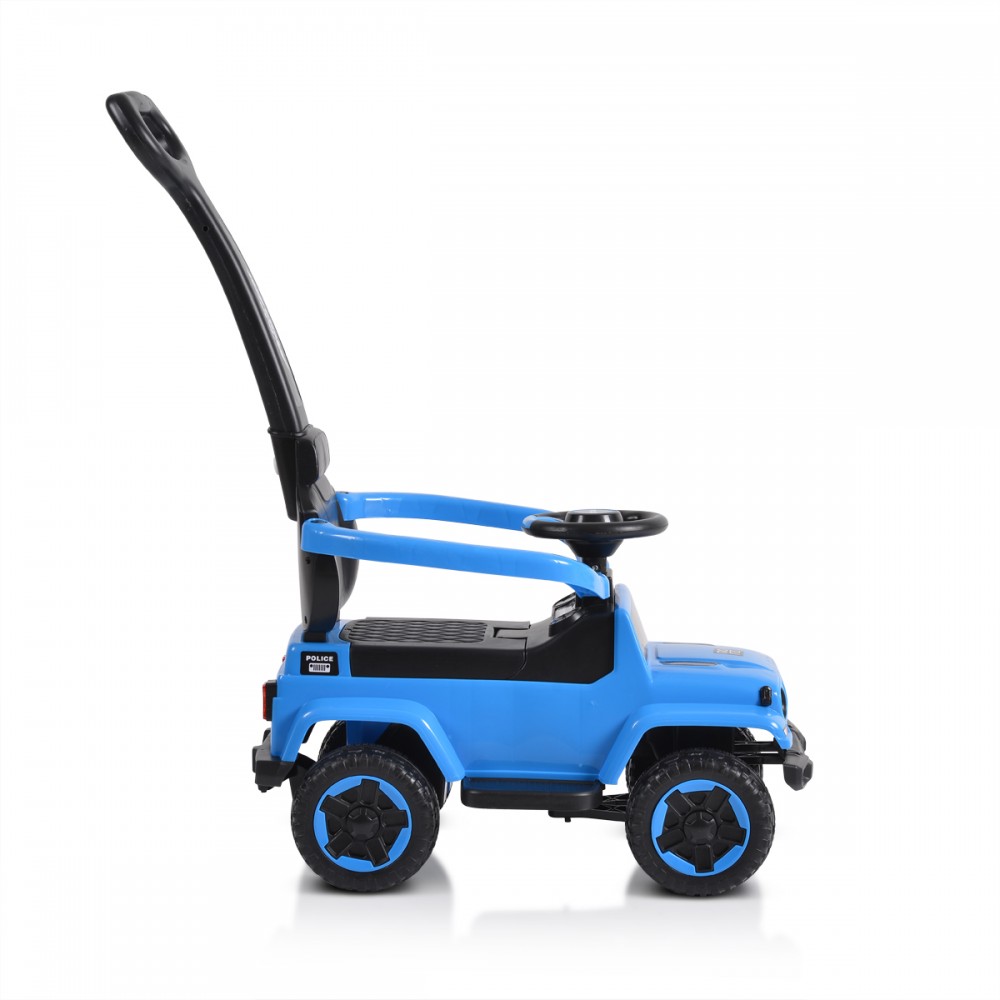 Moni Police Blue: Mașinuță fără pedale cu mâner parental - imagine 2