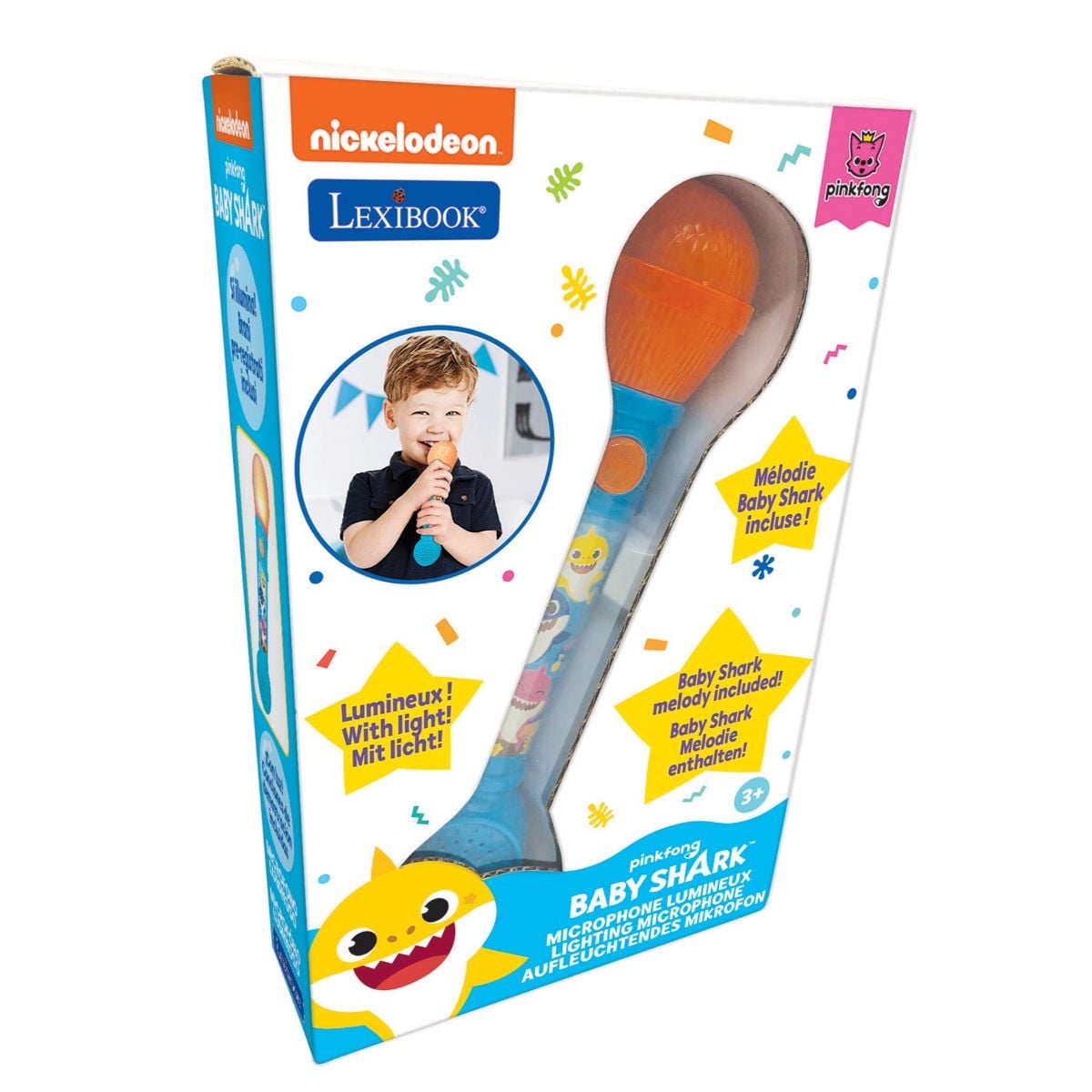 Microfon Baby Shark cu Efecte Sonore și Luminoase