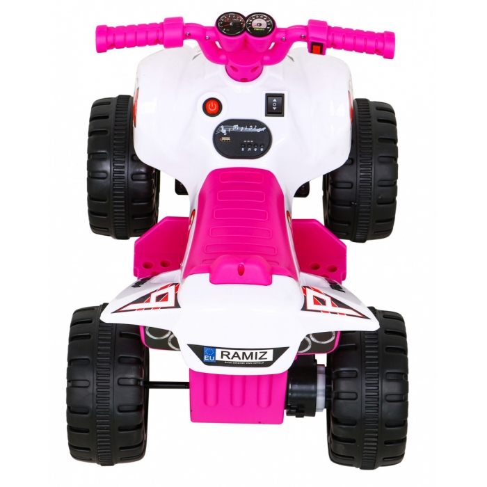 ATV Electric Roz pentru Copii Ramiz cu Audio - imagine 9