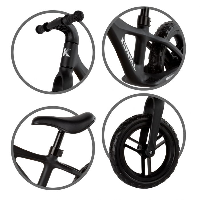 Bicicleta Kidwell Jogo Black - Ușoară și Practică - imagine 3