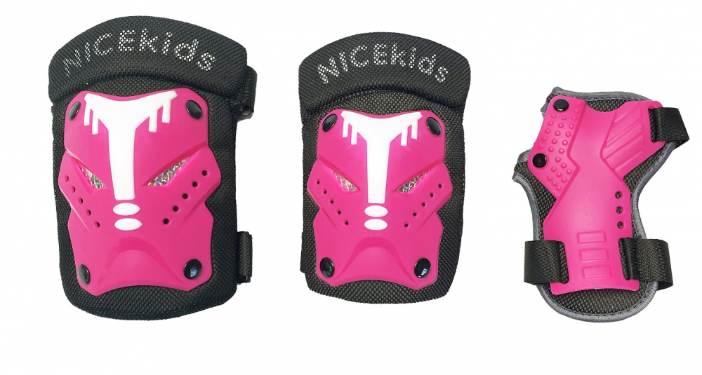 Set Protectii Nicekids Pink S-M pentru Copii