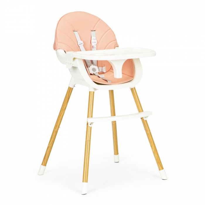 Scaun de masa 2 in 1 Ecotoys HA-004 Roz Reglabil - imagine 2
