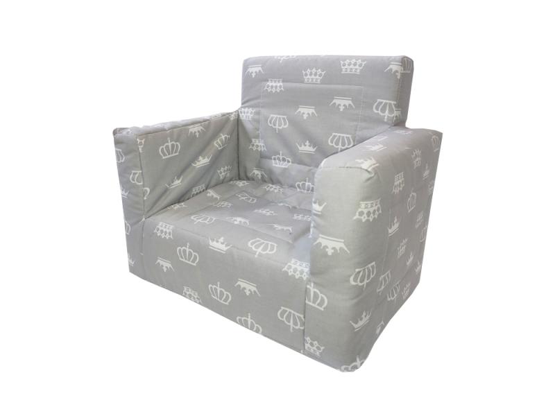Fotoliu MyKids Coronite Gri, Detasabil - imagine 3