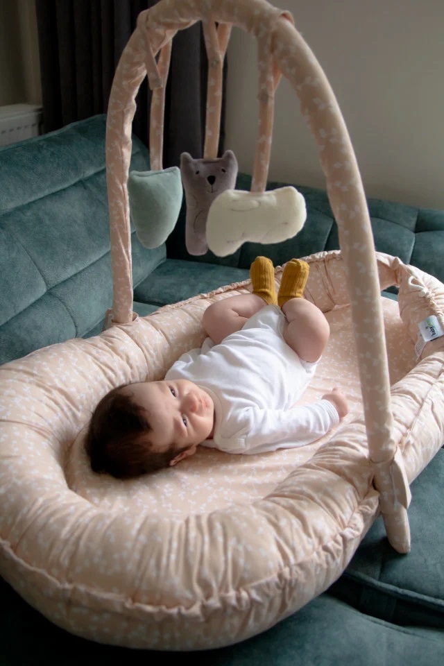 Salteluta Baby Nest Babyjem Somon - Siguranta si Confort - imagine 2