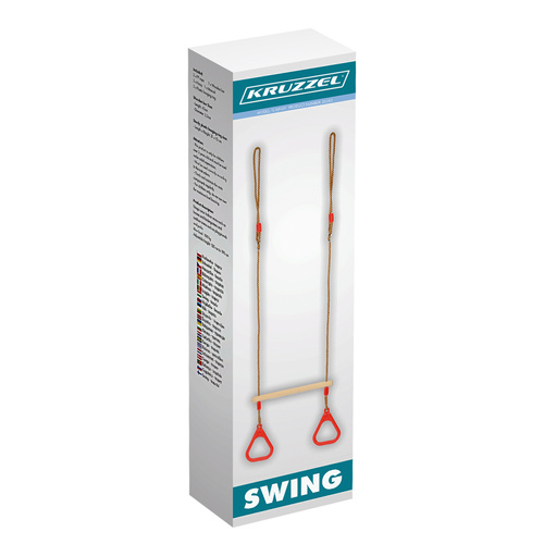 Leagan 2in1 Kruzzel cu trapez si bara gimnastica - imagine 3