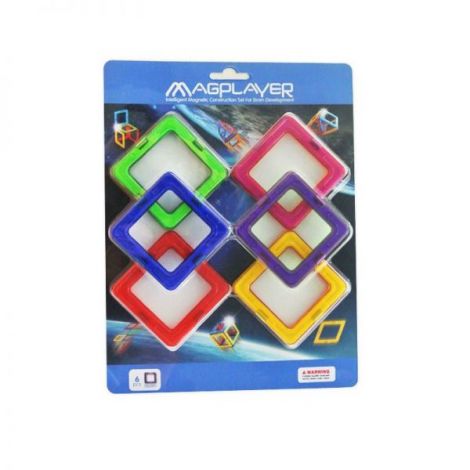 Joc Constructie Magnetic Magplayer, 6 Piese