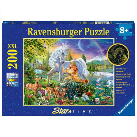 Puzzle Printesă Unicorn 200 Piese Ravensburger