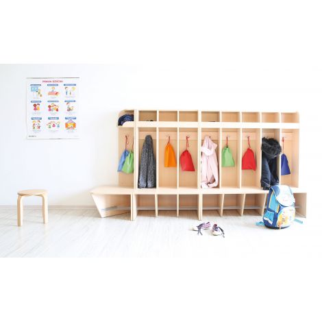 Vestiar Scolar Mariposa, 3 Compartimente, Moje Bambino - imagine 3