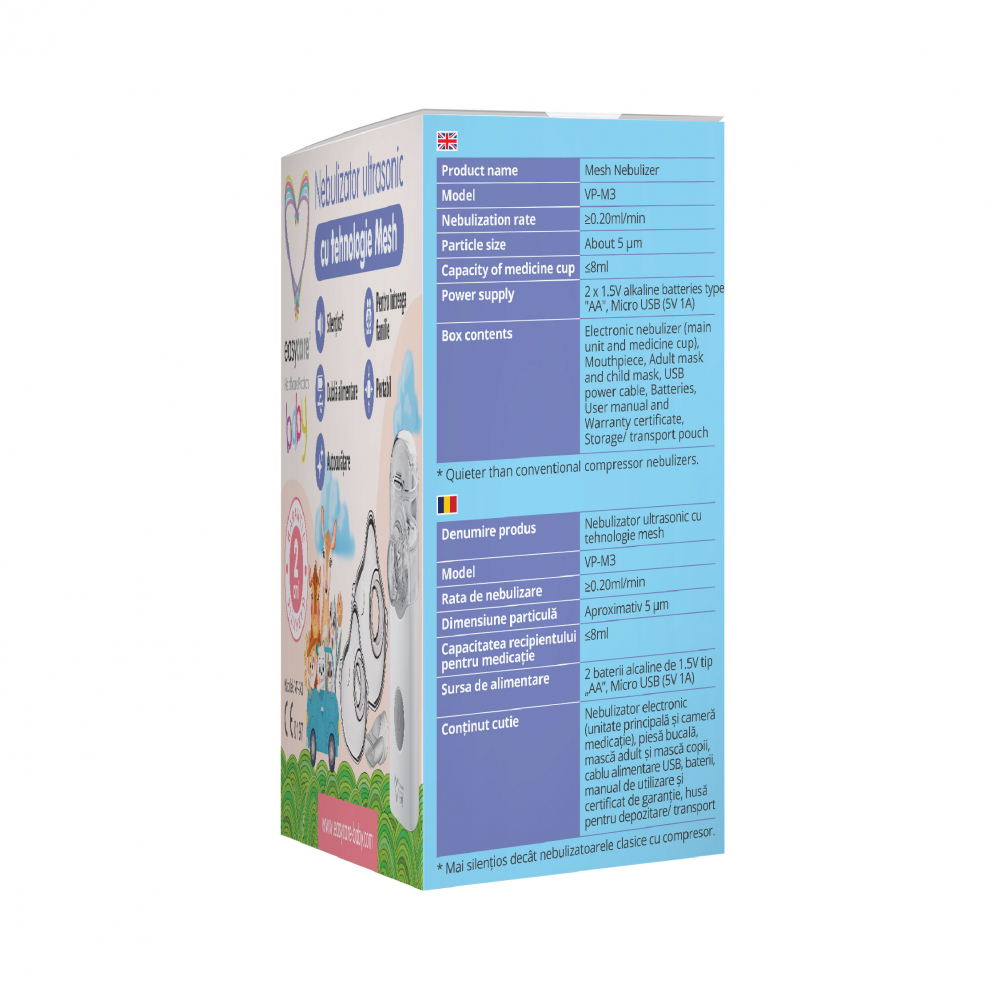Nebulizator Mesh Easycare Baby | Respirație Ușoară - imagine 3