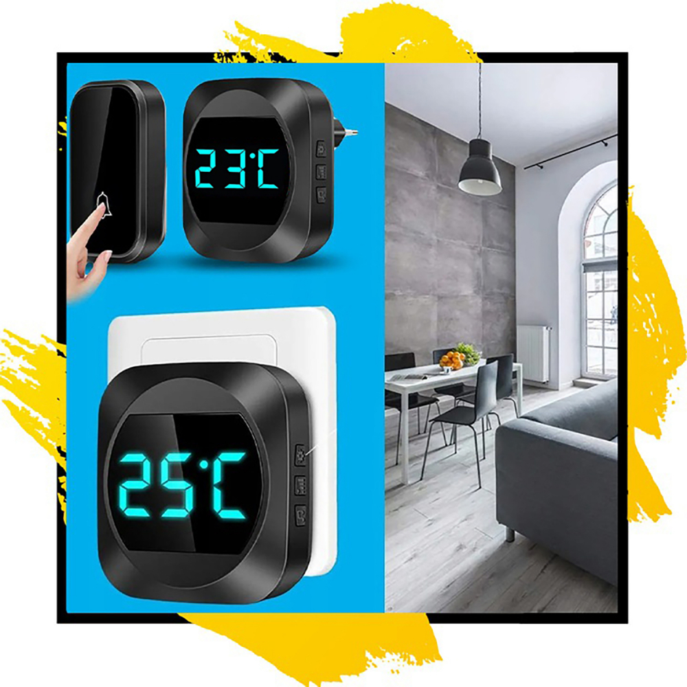 Sonerie Wireless Nicekids cu Termometru 200m - imagine 3