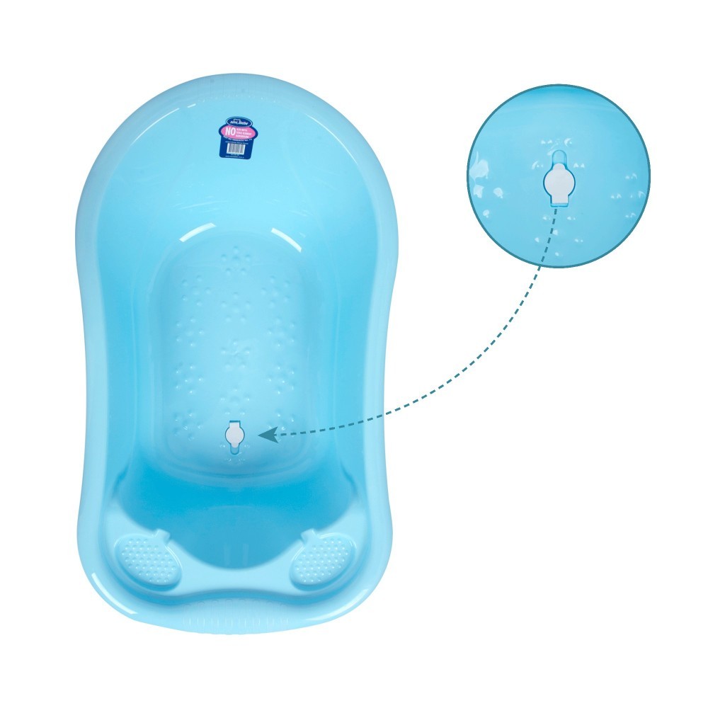 Cădiță SeviBebe Turquoise cu dop și fund anti-alunecare - imagine 5