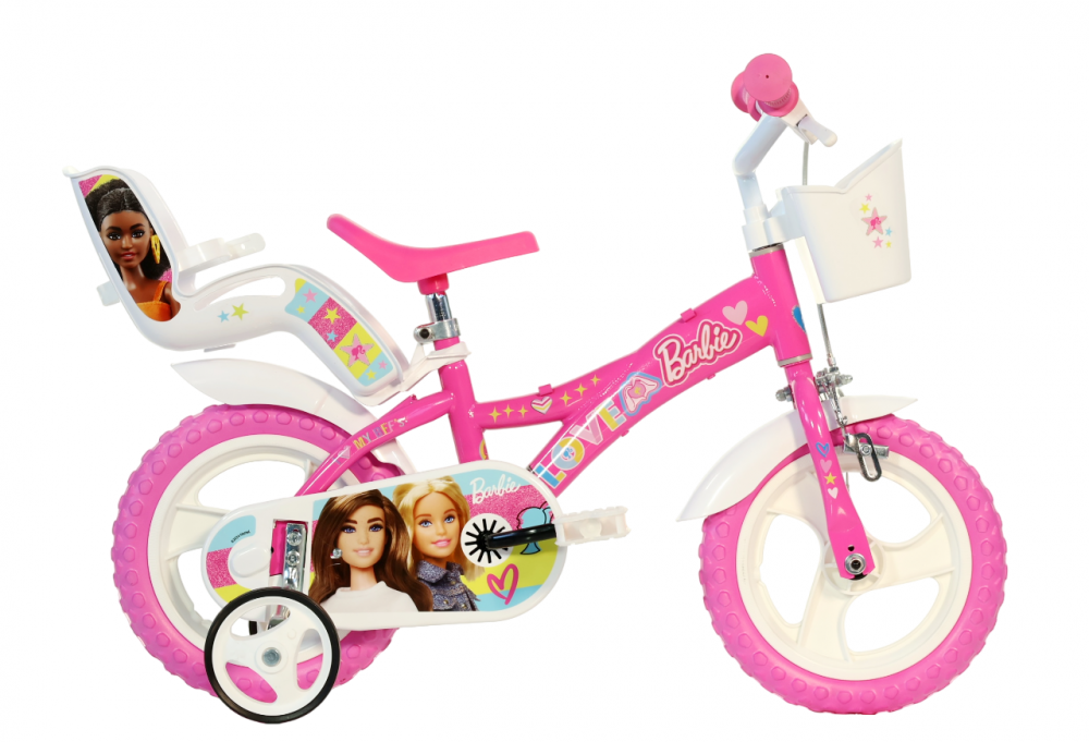 Bicicleta Dino Bikes Barbie Roz 12"