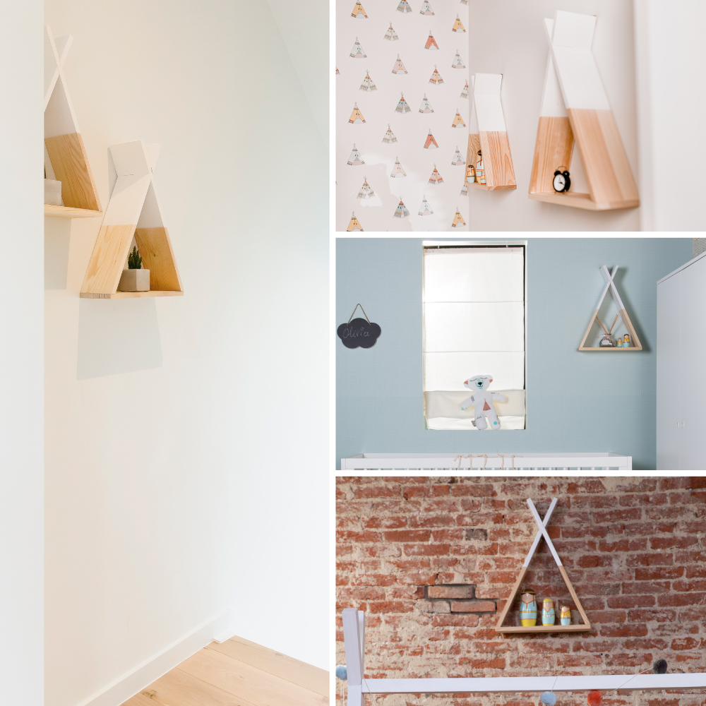 Raft Perete Tipi Childhome Lemn - imagine 2