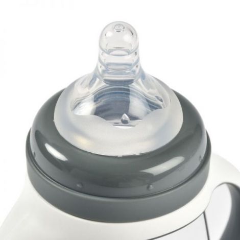 Biberon 2in1 Beaba Tritan 210ml Mineral Grey - imagine 3