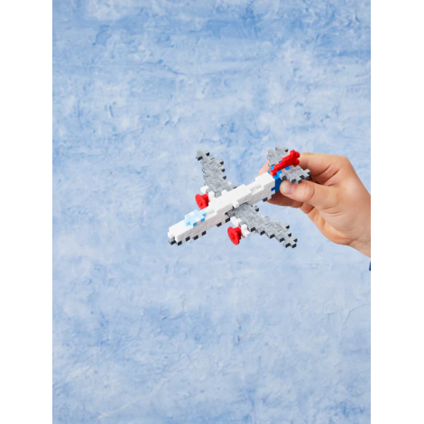 Set Plus-Plus Avion 100 piese - Jucărie STEM Creativă - imagine 4