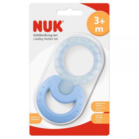 Set Inele Dentitie Nuk Albastru | Calmează Durerea