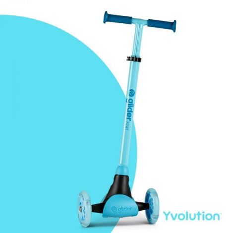 Trotineta Yvolution Y Glider Kiwi cu 3 roti si LED - imagine 3
