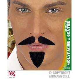 Mustată Neagră Carnaval Widmann | Transformare Instant