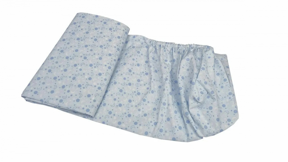 Cearceaf Blue Moon Bumbac KidsDecor 63x127 - imagine 2