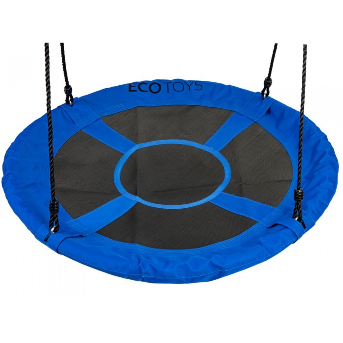 Leagan cuib Ecotoys MIR6001 albastru, 100cm - Sigsur - imagine 2