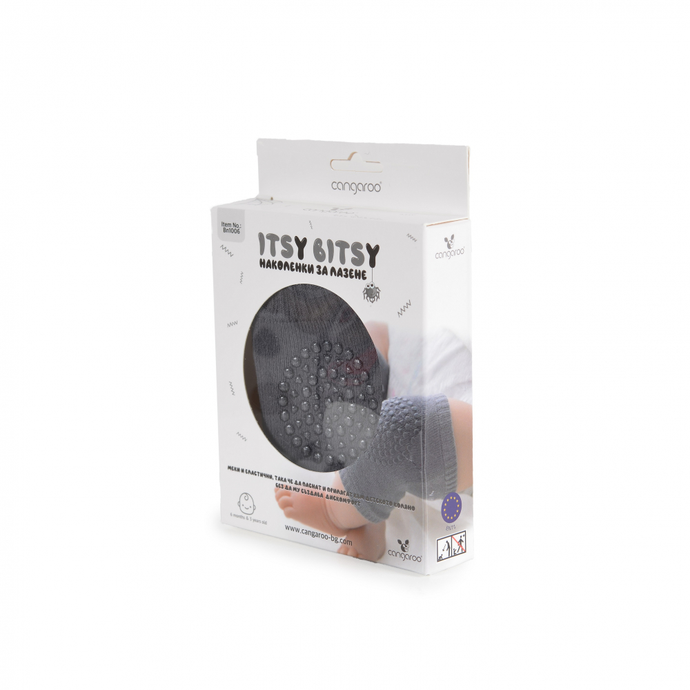 Genunchiere Cangaroo Dark Grey 6 luni-3 ani