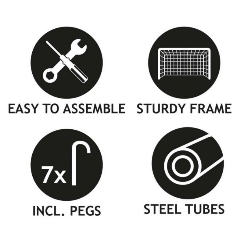 Poarta Fotbal Dunlop 240x160cm | Joc Profesional - imagine 3