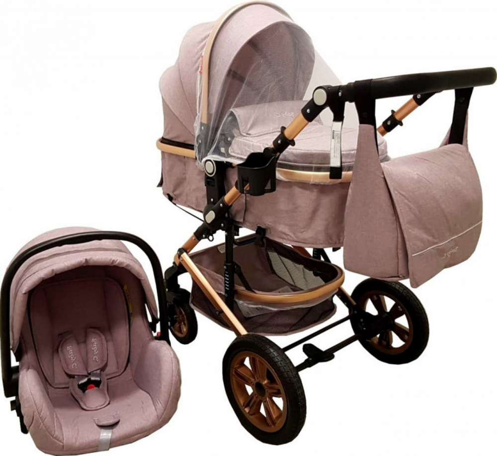Baby Care Pro 530 Gri - Carucior 3 in 1 Transformabil