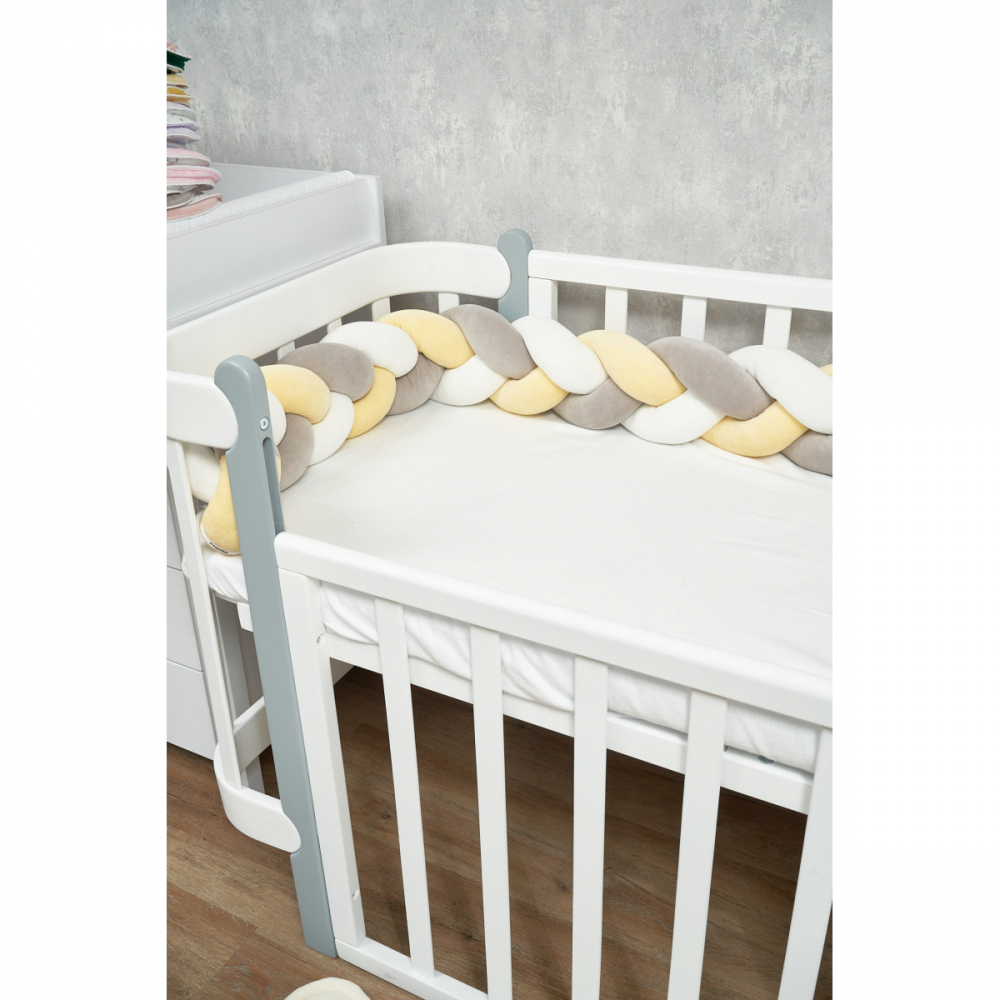 Protecție Laterală Patut Twins Galben | Siguranță - imagine 2