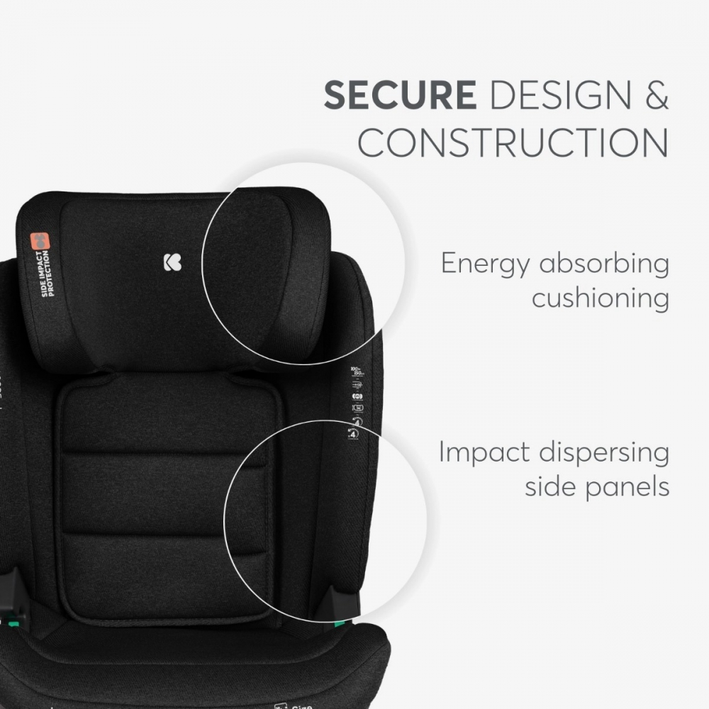Scaun Auto Kikkaboo i-Scout Army Green i-Size - imagine 2