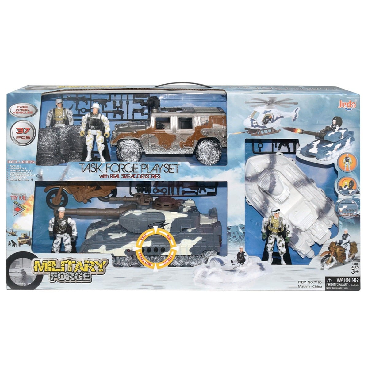 Set Militare Zăpadă Hero Combat, 37 Piese