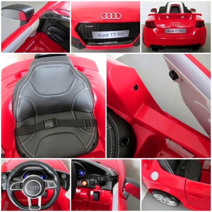 Masina Electrica Audi TT R-Sport 70W Rosu | Piele - imagine 3