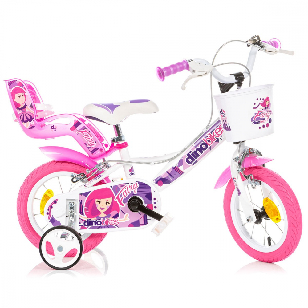 Dino Bikes Fairy 12" Alb - Bicicletă Copii 3-5 Ani - imagine 6