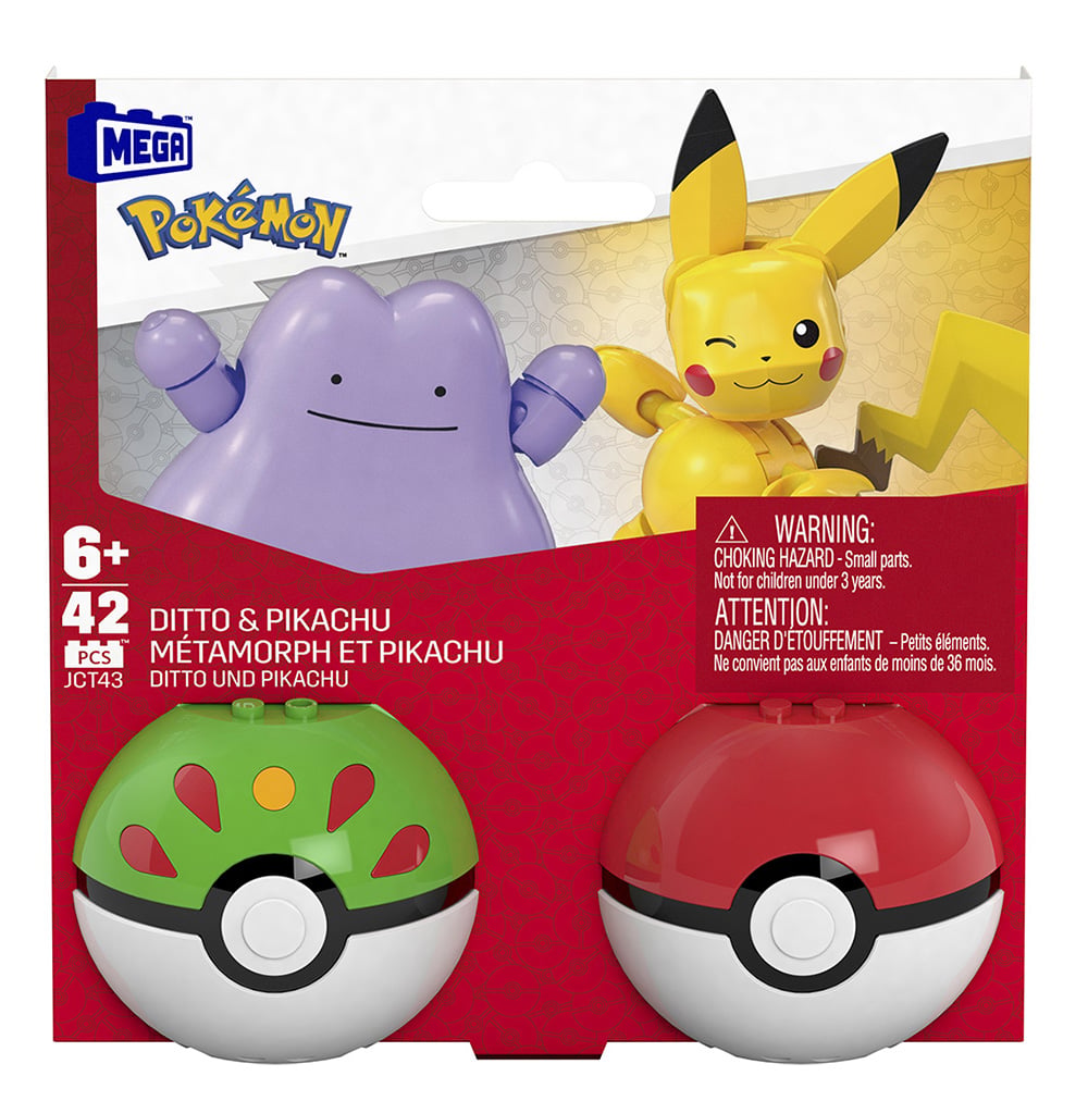 Set Constructie Pokemon Pikachu si Ditto, 42 Piese