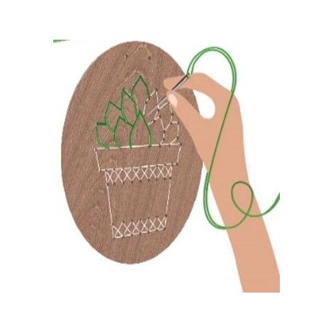 Set Broderie Lemn Plante - Kipod - imagine 2