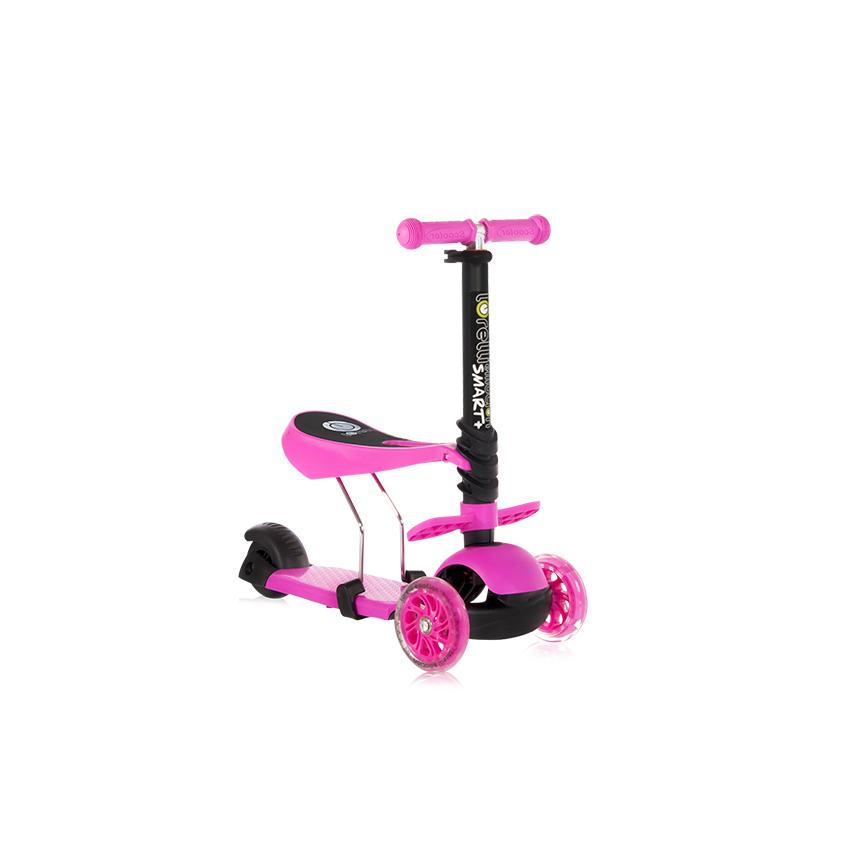 Lorelli Smart Plus Pink - Trotineta 3 Roti LED - imagine 4