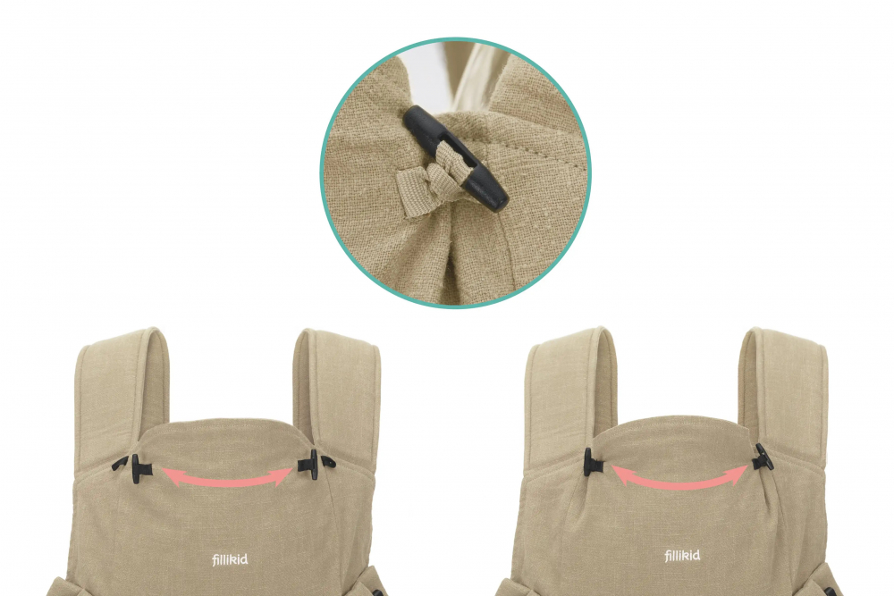 Marsupiu Fillikid Natural RA 3.5-20 kg Beige - imagine 4
